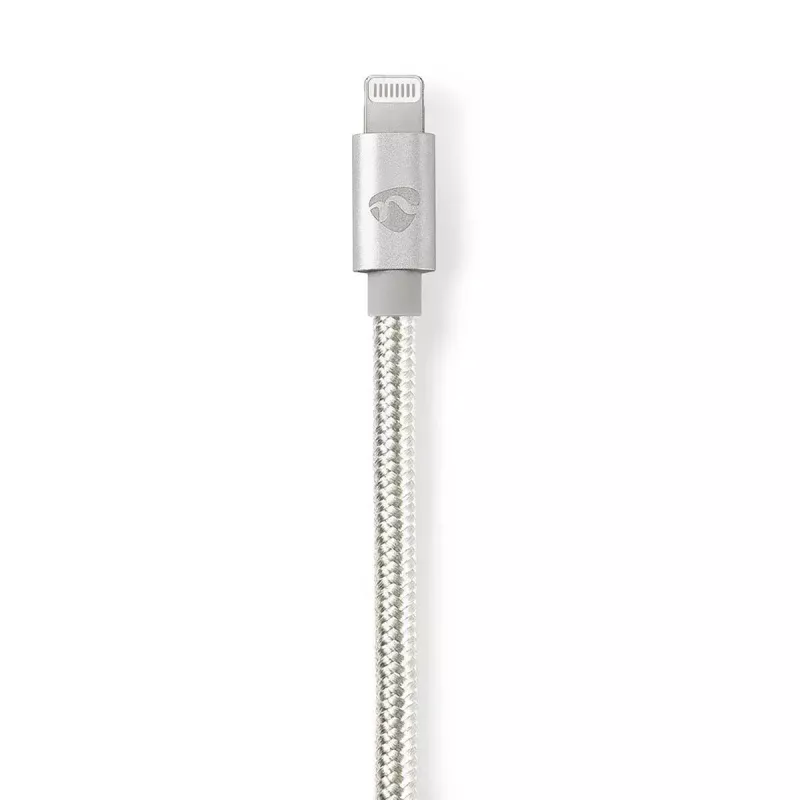 Nedis CCTB39940AL10 Lightning-kaapeli 1m alumiini 3,5 mm liitäntä