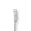 Nedis CCTB39940AL10 Lightning-kaapeli 1m alumiini 3,5 mm liitäntä
