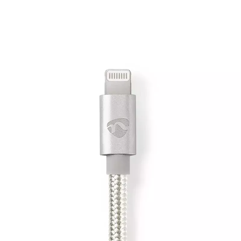 Nedis CCTB39940AL10 Lightning-kaapeli 1m alumiini 3,5 mm liitäntä