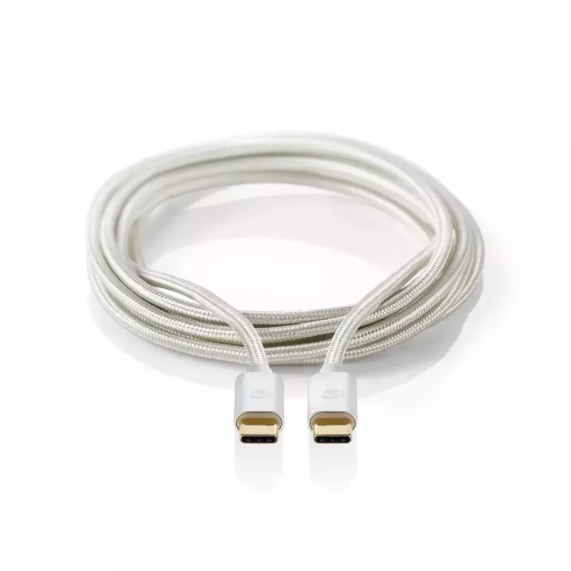 USB-kaapeli Nedis CCTB60800AL20 USB 2.0 2 m USB C hopea