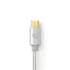 USB-kaapeli Nedis CCTB60800AL20 USB 2.0 2 m USB C hopea