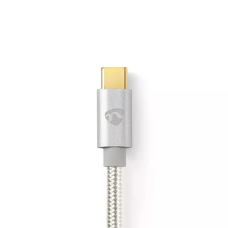 USB-kaapeli Nedis CCTB60800AL20 USB 2.0 2 m USB C hopea