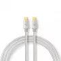 USB-kaapeli Nedis CCTB60800AL20 USB 2.0 2 m USB C hopea