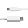 StarTech.com 6ft (2m) USB-C - DisplayPort 1.2 -kaapeli, kaksisuuntainen, 4K 60Hz, valkoinen, videosovitinkaapeli Apple MacBook Pro / Air M1 M2 M3 M4, Mac Mini / Studio, Thunderbolt-yhteensopiva