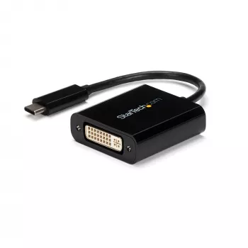 StarTech.com USB-C - DVI -sovitin – musta – 1920x1200 – USB Type-C videomuunnin DVI-D näytöllesi/monitorille/projektorille – päivitetty versio on CDP2DVIEC