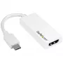 StarTech.com USB-C - HDMI -sovitin - valkoinen - 4K 60Hz, USB Type-C, HDMI-lähtö, 3840 x 2160 pikseliä