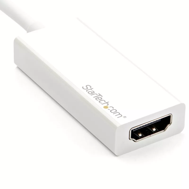 StarTech.com USB-C - HDMI -sovitin - valkoinen - 4K 60Hz, USB Type-C, HDMI-lähtö, 3840 x 2160 pikseliä