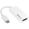 StarTech.com USB-C - HDMI -sovitin - valkoinen - 4K 60Hz, USB Type-C, HDMI-lähtö, 3840 x 2160 pikseliä