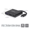 StarTech.com USB-C-moniporttisovitin HDMI:llä – USB 3.0 -portti – 60W PD – musta
