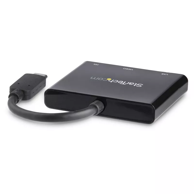 StarTech.com USB-C-moniporttisovitin HDMI:llä – USB 3.0 -portti – 60W PD – musta