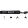 StarTech.com USB-C-moniporttisovitin HDMI:llä – USB 3.0 -portti – 60W PD – musta