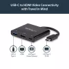 StarTech.com USB-C-moniporttisovitin HDMI:llä – USB 3.0 -portti – 60W PD – musta