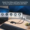 StarTech.com USB-C-moniporttisovitin HDMI:llä – USB 3.0 -portti – 60W PD – musta