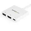 StarTech.com USB-C-moniporttisovitin HDMI:llä – USB-3.0-liitäntä – 60 W PD – valkoinen