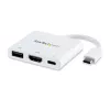 StarTech.com USB-C-moniporttisovitin HDMI:llä – USB-3.0-liitäntä – 60 W PD – valkoinen