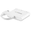 StarTech.com USB-C-moniporttisovitin HDMI:llä – USB-3.0-liitäntä – 60 W PD – valkoinen