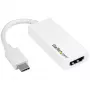 StarTech.com USB-C - HDMI -sovitin 4K 30Hz - valkoinen, USB Type-C, HDMI-lähtö, 3840 x 2160 pikseliä