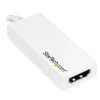 StarTech.com USB-C - HDMI -sovitin 4K 30Hz - valkoinen, USB Type-C, HDMI-lähtö, 3840 x 2160 pikseliä