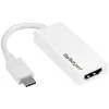 StarTech.com USB-C - HDMI -sovitin 4K 30Hz - valkoinen, USB Type-C, HDMI-lähtö, 3840 x 2160 pikseliä