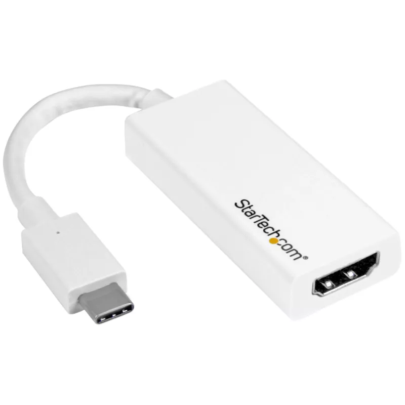 StarTech.com USB-C - HDMI -sovitin 4K 30Hz - valkoinen, USB Type-C, HDMI-lähtö, 3840 x 2160 pikseliä