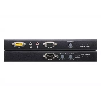 ATEN USB VGA KVM -jatko äänellä ja RS-232:lla (200 m), lähetin & vastaanotin, johdollinen, 200 m, Cat5, 1920 x 1200 pikseliä, painikkeet