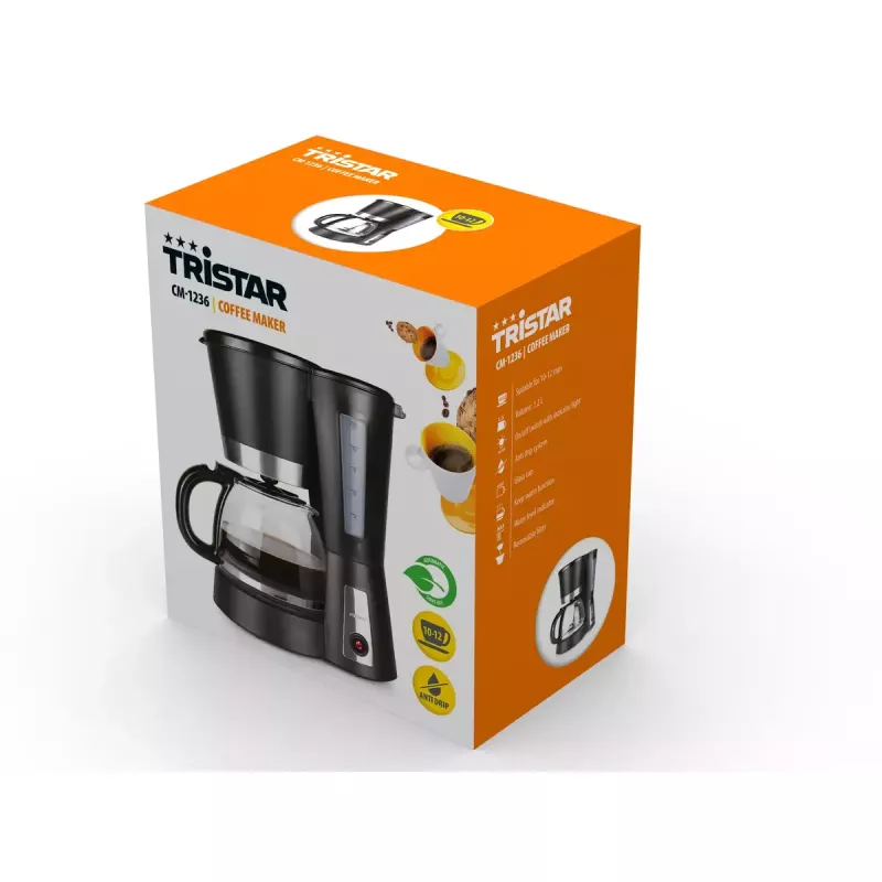 Tippakahvinkeitin Tristar 1,2 L CM-1236