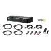 ATEN 2-porttinen 4K DisplayPort Dual-Display-Mini-Matrix-Boundless-KVM-kytkin