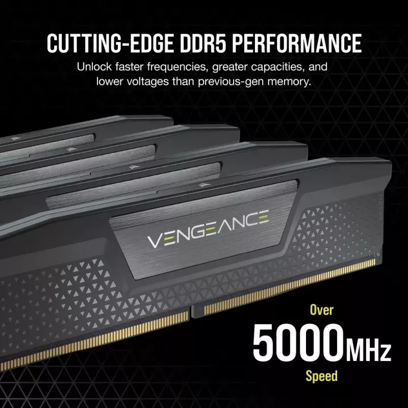 Corsair Vengeance 48 Gt (2x24 Gt) DDR5-6000 CL30 -muistisarja, harmaa