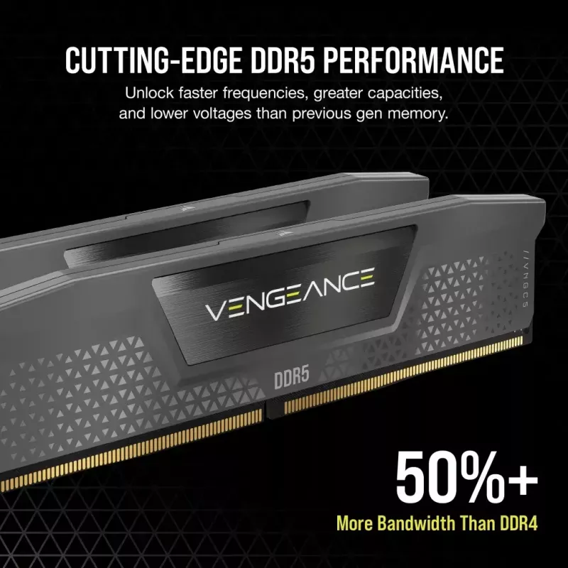 Corsair Vengeance 48 Gt (2x24 Gt) DDR5-6000 CL30 -muistisarja, harmaa
