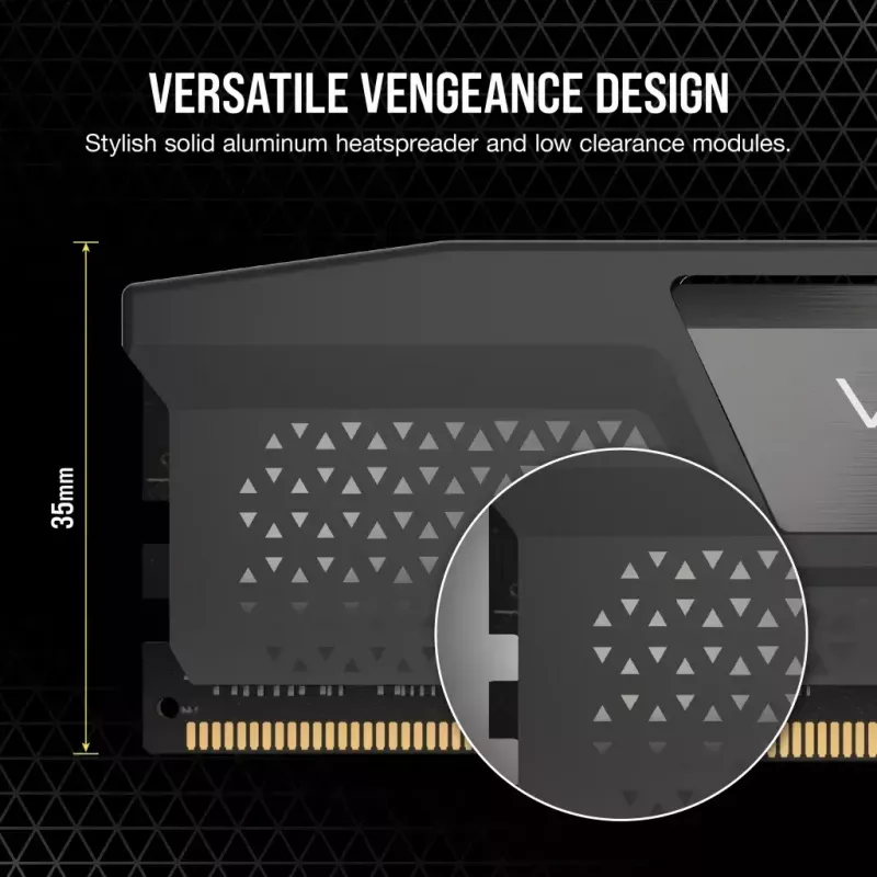 Corsair Vengeance 48 Gt (2x24 Gt) DDR5-6000 CL30 -muistisarja, harmaa