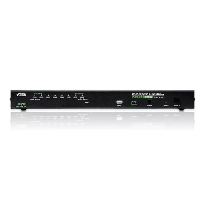 ATEN 8-porttinen USB - PS/2 VGA KVM Over IP -kytkin USB-oheisportilla