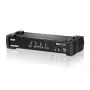 ATEN 4-porttinen USB DVI Dual Link KVM-kytkin äänellä ja USB 2.0 -keskittimellä (KVM-kaapeli sisältyy)