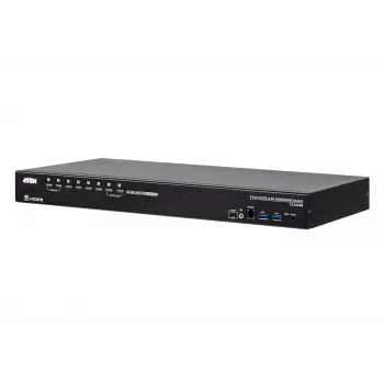 ATEN 8-porttinen USB 3.0 4K HDMI KVM-kytkin, 4096 x 2160 pikseliä, 4K Ultra HD, 9,77 W, musta