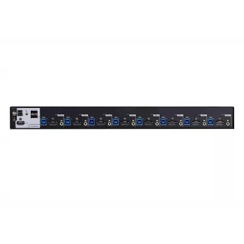 ATEN 8-porttinen USB 3.0 4K HDMI KVM-kytkin, 4096 x 2160 pikseliä, 4K Ultra HD, 9,77 W, musta