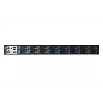 ATEN 16-porttinen USB 3.0 4K DisplayPort KVM-kytkin, 4096 x 2160 pikseliä, 4K Ultra HD, 26,66 W, musta