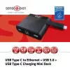 CLUB3D USB Type-C Ethernet + USB 3.0 + USB Type-C lataus-minitelakka