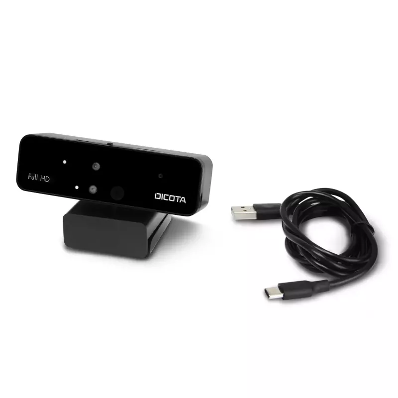 Verkkokamera DICOTA D31892 1902 x 1080 pikseliä USB musta