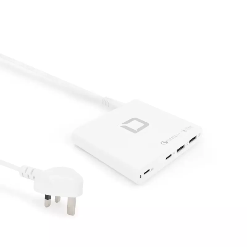 Mobiililaitteen laturi DICOTA D31893 pikalataustoiminto sisäkäyttöön valkoinen