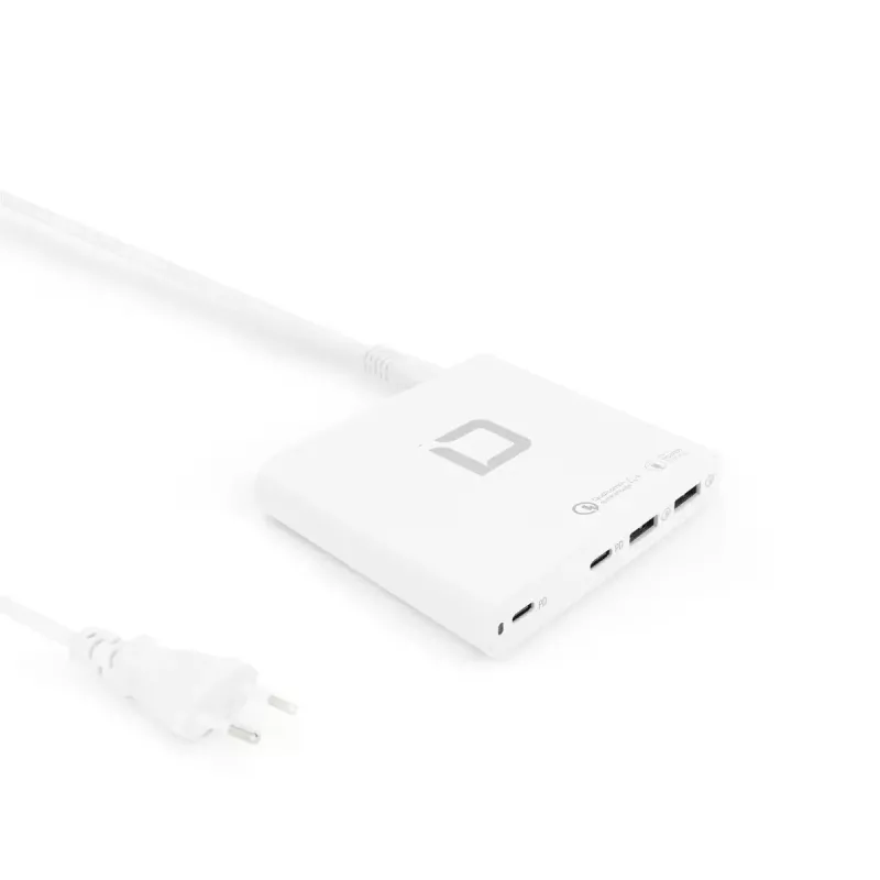 Mobiililaitteen laturi DICOTA D31893 pikalataustoiminto sisäkäyttöön valkoinen
