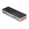 StarTech.com yleinen kannettavan telakointiasema, hybridi USB-C & USB-A -telakka, Dual 4K DP & HDMI, 60W PD, Mac / Windows / Chrome OS, 4x USB 5Gbps -keskitin, GbE