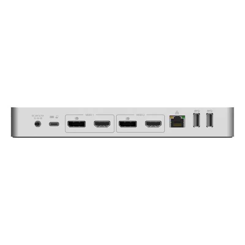 StarTech.com yleinen kannettavan telakointiasema, hybridi USB-C & USB-A -telakka, Dual 4K DP & HDMI, 60W PD, Mac / Windows / Chrome OS, 4x USB 5Gbps -keskitin, GbE