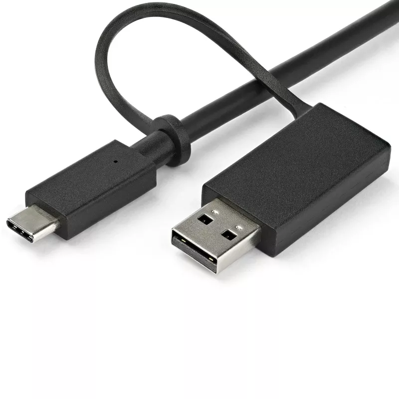 StarTech.com yleinen kannettavan telakointiasema, hybridi USB-C & USB-A -telakka, Dual 4K DP & HDMI, 60W PD, Mac / Windows / Chrome OS, 4x USB 5Gbps -keskitin, GbE