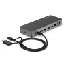 StarTech.com yleinen kannettavan telakointiasema, hybridi USB-C & USB-A -telakka, Dual 4K DP & HDMI, 60W PD, Mac / Windows / Chrome OS, 4x USB 5Gbps -keskitin, GbE