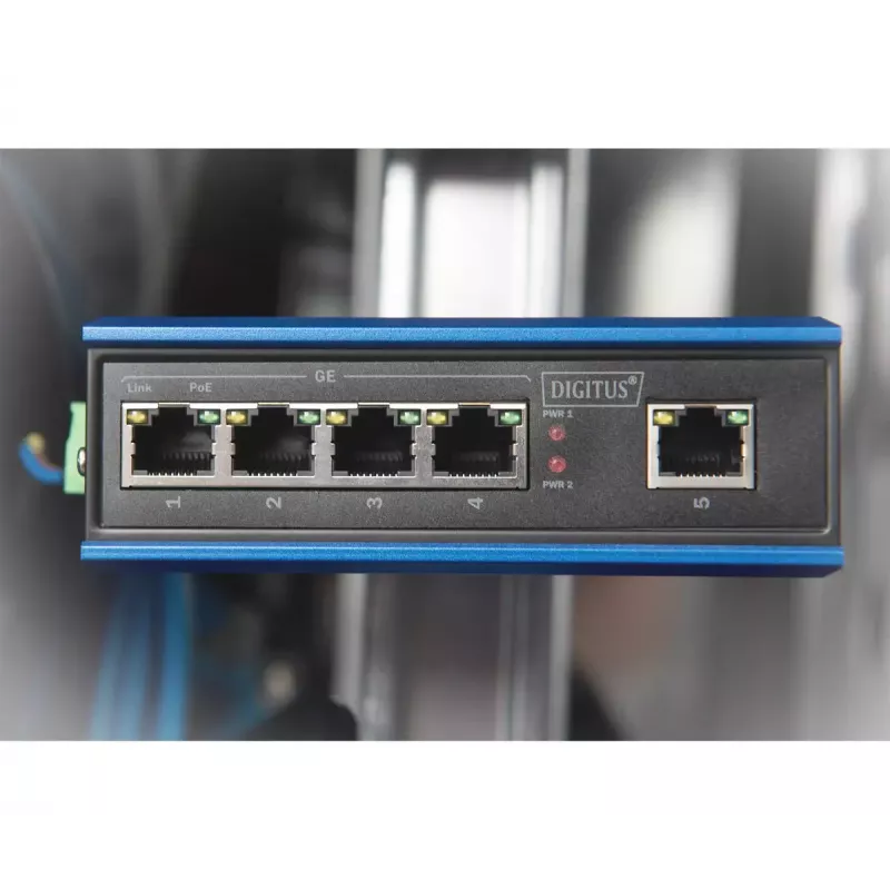 Hallitsematon kytkin Digitus DN-651120 4 porttia Gigabit PoE