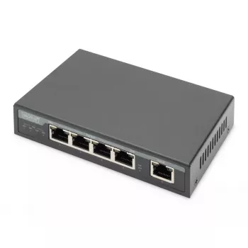 Digitus 4 porttia Gigabit 4PPoE -jatko 802.3at 60W musta