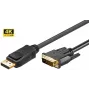 Microconnect DP-DVI-MM-500 -videokaapeliadapteri 5 m DisplayPort DVI-D musta