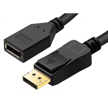 Microconnect DP-MFG-100 DisplayPort-kaapeli 1 m musta