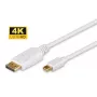 Microconnect DP-MMG-180M DisplayPort-kaapeli 2 m Mini DisplayPort valkoinen