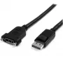 StarTech.com 1 m paneelikiinnitteinen DisplayPort-kaapeli – 4K x 2K – DisplayPort 1.2 -jatkokaapeli uros naaras – DP-videokaapeli paneelikiinnitteisellä DP-liittimellä – DP-näyttökaapeli