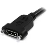 StarTech.com 1 m paneelikiinnitteinen DisplayPort-kaapeli – 4K x 2K – DisplayPort 1.2 -jatkokaapeli uros naaras – DP-videokaapeli paneelikiinnitteisellä DP-liittimellä – DP-näyttökaapeli